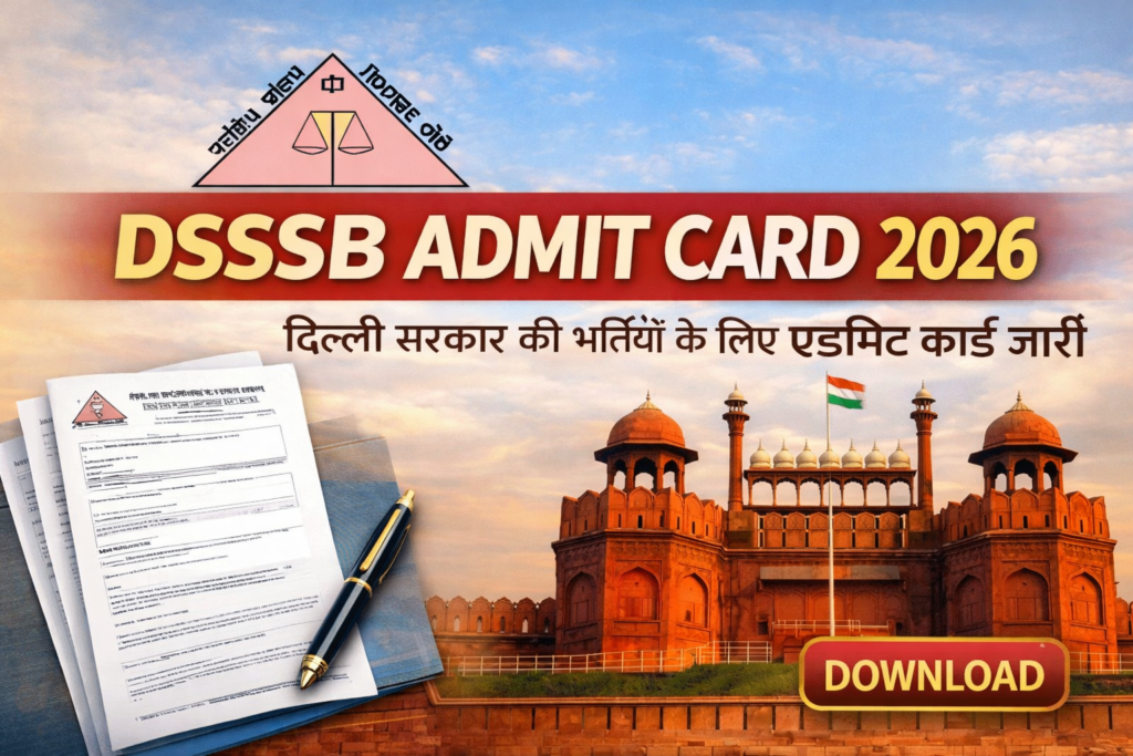 DSSSB Admit Card 2026