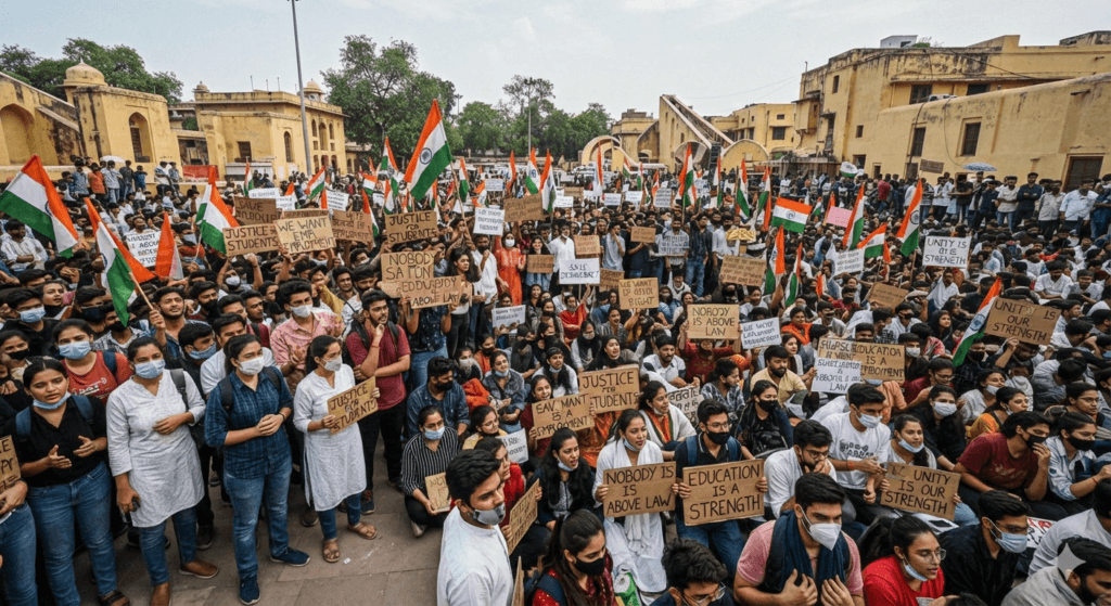 Delhi jantar mantar cjp protest